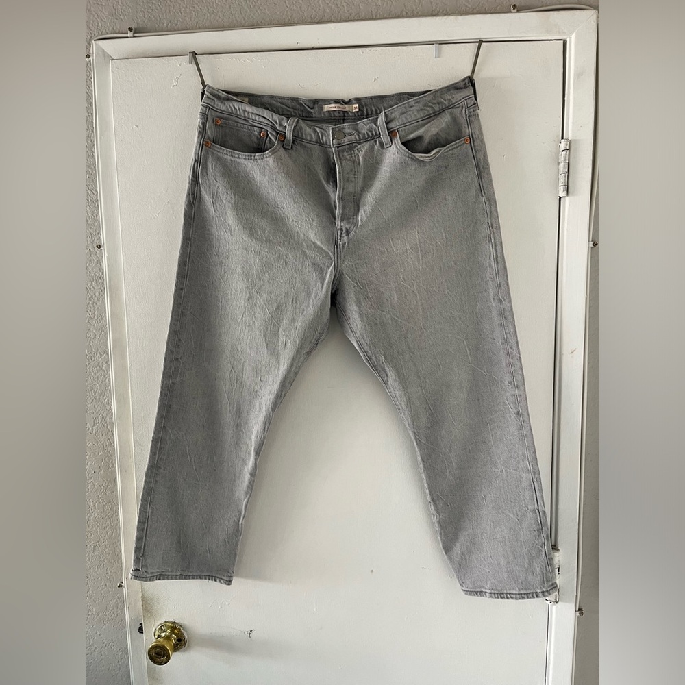 Levi's Gray Straight Leg Jeans